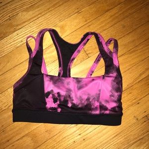 Pink camo lulu lemon sports bra